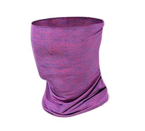 Boolavard Neck Gaiter Face Scarf Mask-Dust, Sun Protection Cool Lightweight Windproof, Breathable Fishing Hiking Running Cycling (Purple)