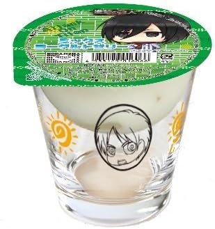 Amazon ローソン 限定 進撃の巨人 ゼリーグラス グラスのみ ちみキャラ エレン アルミン ジャン グラス アニメ 萌えグッズ 通販