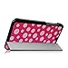 Fintie HP Stream 7 (Model 5701/5709) Slim Shell Case - Ultra Slim Lightweight Stand Cover for HP Stream 7 32GB Windows 8.1 Tablet, PolkaDot Pink