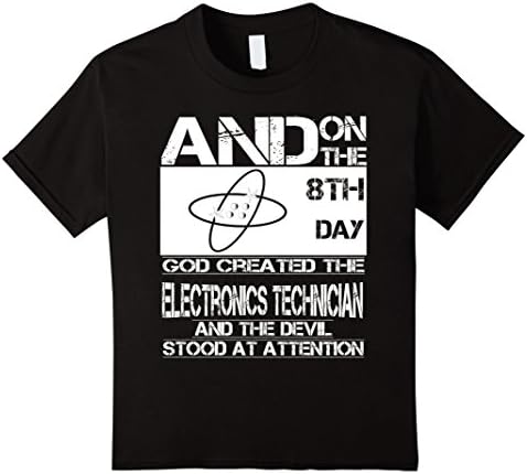 unisex-child Electronics Technician Tshirt 4 Black