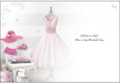 Pink Dress Fabulous Birthday Card (JJ2136) - Image 3