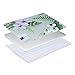 Mosiso Plastic Pattern Hard Case with Keyboard Cover with Screen Protector for MacBook Air 13 Inch (Model: A1369 and A1466), Palm Leaves with White Flowers
