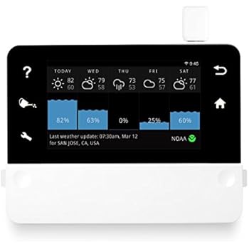 RainMachine Touch HD-12, Cloud Independent, The Forecast Sprinkler, Wi-Fi Irrigation Controller, 2nd Generation, 6,5 inch, Compatible with Alexa