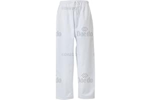 Daedo Taekwondo Training Pants - Taekwondo and Karate Pants, 100% Ribbed Polyester for Flexibility