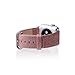 Thankscase Band for Apple Watch 40mm 38mm, Leather Replacement Wristband Metal Clasp for Apple Watch 40mm SE/Series 4/5/6 and Apple Watch 38mm Series 3/2/1(Rose Gold)