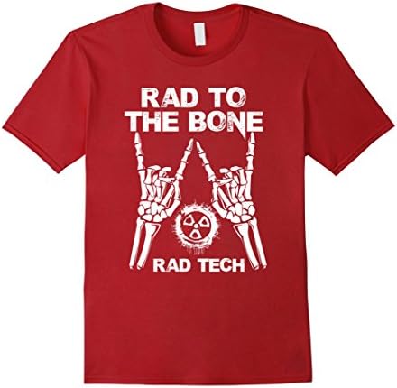 Men's Rad To The Bone Rad Tech Radiologist Radiation T Shirt 3XL Cranberry