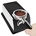 Dland Coffee Temper Stand, Sturdy Stainless Steel Tamping Stand for Coffee Machine and Coffee Tamper Storage Base with Mat Hand Coffee Tampers Accessories, Black,Coffee-Docks-b