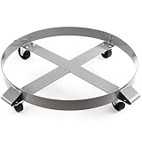 Heavy Duty Drum Dolly 1000 Pound - 55 Gallon Swivel Casters Wheel Steel Frame Non Tipping Hand Truck Capacity Dollies