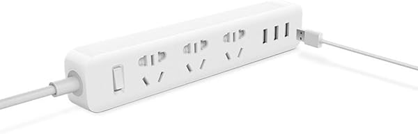 Smart Home Toma de corriente electrnica de carga rpida 3 USB 3 tomas Extensin de interfaz de enchufe estndar UE Reino Unido Color White Standard UK Plug