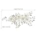 AW BRIDAL Wedding Hair Clip Flower Crystal Hair Veil Comb Bridal Hair Accessories for Women (Sliver)