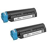 Speedy Inks Compatible Toner Cartridge Replacement for Okidata 44992405 (Black, 2-Pack)