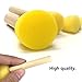 Cocoboo 40pcs Assorted Round Paint Foam Sponge Brush Set Painting Tools Sponge Stippler Set for Kids Painting Crafts and DIY（5 Sizes）