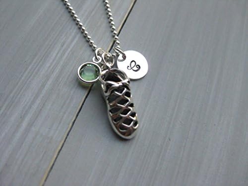 925 Sterling Silver Personalized Irish Dancing Necklace Irish Soft Shoe Ghillie Charm
