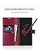 KILINO Galaxy Note 9 Wallet Case [S-Pen Fully Compatible] [PU Leather] [Soft TPU] [RFID Blocking] [Shock-Absorbent Bumper] [Card Slots] [Kickstand] Flip Folio Cover for Samsung Galaxy Note9 - Burgundy