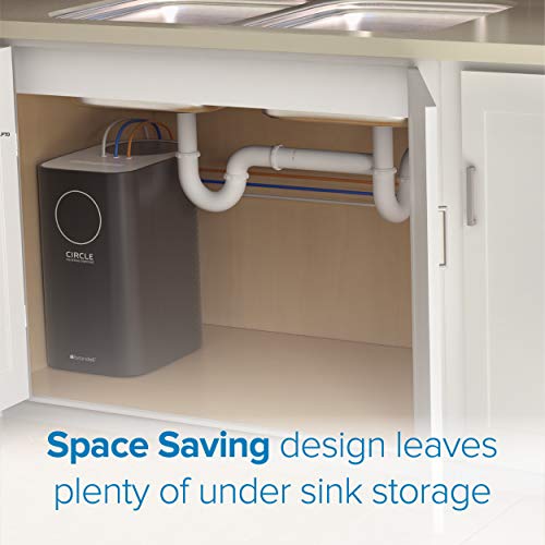 Brondell Circle Reverse Osmosis System, Under Sink, Black 4 Stage RO
