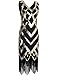 Kayamiya Women's 1920S Sequined Beaded Embellishment Gatsby Prom Dress XXL Gold