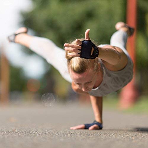 YogaPaws SkinThin Non-Padded Yoga Gloves for Women and Men, Non Slip Grip, for Hot Yoga, Vinyasa, Pilates, Barre, SUP, Travel, and Sweaty Hands, Midnight Blue, Size 4 - Thumbnail 6