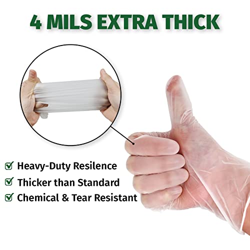 Gorilla Supply (1000) Disposable Heavy Duty Vinyl Gloves Latex Free