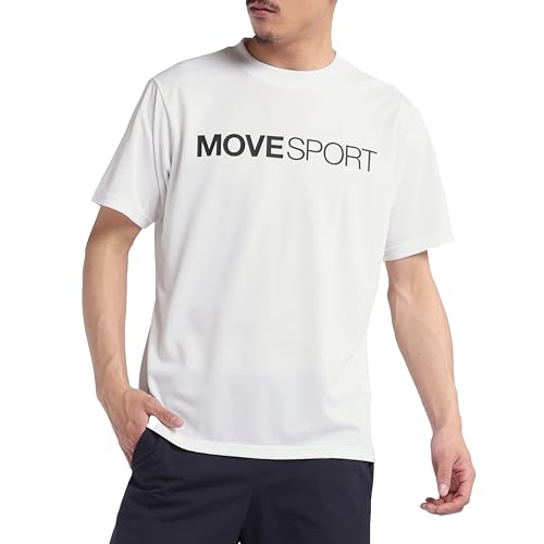 [ムーブスポーツ] 半袖シャツ デサント 半袖 バレー Move Sport 吸汗速乾 ドライ メッシュ トレーニング ランニング ウォーキング メンズ WH00(ST5SHTT2M) S