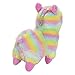 Transer Cute Llama Rainbow Alpaca Llama Rainbow Alpaca Stuffed Plush Doll Gifts (Colorful)