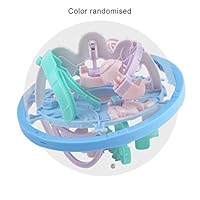 Mei00USpeacock 3D Labyrinth Ball 156 Games New Steel Ball Labyrinth Ball for Children Balance Development Brain Intelligence