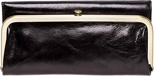 Hobo Womens Rachel Vintage Wallet Leather Clutch Purse (Black)