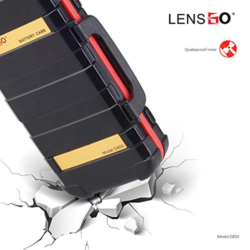 Camera Battery Case Holder and Memory SD TF CF Card Case Storage Box Waterproof Camera Battery Holder for LP-E6 /LP-E8 /LP-E10 /LP-E12 /LP-E17 /NP-FW50 /NP-W126 /NP-BX1 /EN-EL14 /EN-EL15 /NB-11L - Thumbnail 4