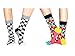 Zmart Men's 6 Pairs Casual Cotton Plaid Pattern Novelty Crew Socks A0727MC011,Multicoloured,One Size,Multicoloured,One Size