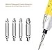 Meterk Damaged Screw Extractor and Remove Set, Extractor Set Made From H.S.S. 4341#, HRC62-63 Hardness Broken Screw Bolts Extractors Easy Stripped, Set of 4 Stripped Screw Removers