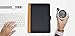 Transcending Waves - Faux Leather Business Portfolio, Zippered Padfolio with Pockets, ‎Work Binder with Storage Pouch for Business Essentials, 12.48 x 9.92 Inches, Black