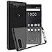 CoverON [ClearGuard Series] For Blackberry KEY2 Case, Slim Fit Phone Cover with Clear Hard Back and TPU Bumpers for Blackberry KEY2 - Clear with Black Rim
