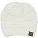 BYSUMMER C.C Warm Soft Cable Knit Skull Cap Slouchy Beanie Winter Hat