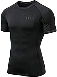 TM-MUB23-KLB_Large Men's Short Sleeve T-Shirt Cool Dry Compression Baselayer MUB23
