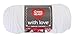 Red Heart E400.1001 Love Yarn, 1 Pack, Solid-White