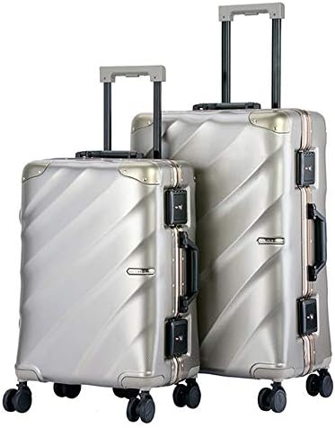 スーツケース Tsaロックローテーターハードシェル軽量キット付きキャリーコラムサイレントローテーター多方向ホイール男性と女性の旅行登録付き防水ラゲッジ ケース 週末にスーツケースを運ぶ 色 Champagne Gold サイズ in 24in Modernzeg Hu