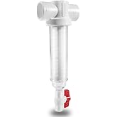 100 Mesh Spin Down Sand Separator/Sediment Water Filter System | 100 Mesh, Standard 1.5" PVC Slip Inlet/Outlet, High Flow Rate Up to 50 GPM, Replacement for Rusco Vu-Flow Spin-Down Filter