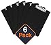 Plastic Clipboards (Set of 6) Multi Pack Clipboard (Black) Strong 12.5 x 9 Inch | Holds 100 Sheets! Acrylic Clipboards with Low Profile Clip | Cute Clip Boards Board Clips primary