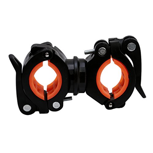 OrliverHL Universal 360-degree Rotating Bike Bicycle Flashlight Holder Bicycle Mounting Bracket Flashlight Holder Torch Clip ,1#