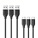 [3 Pack] Anker Powerline USB-C to USB 3.0 Cable (3ft) with 56k Ohm Pull-up Resistor for Samsung Galaxy Note 8, S8, S8+, S9, S10, MacBook, Sony XZ, LG V20 G5 G6, HTC 10, Xiaomi 5 and More primary