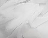 Crushed Sheer Voile Curtain Panel W/ 4" Pockets - 10Ft Wide X 21Ft Long-White