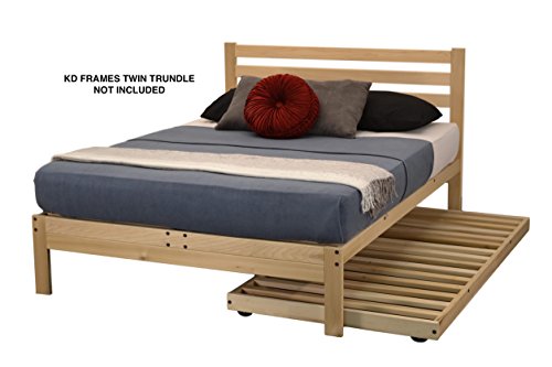 KD Frames Lexington Platform Bed, Full, Unfinished