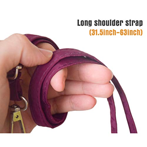 WITERY Waterproof Nylon Cute Crossbody Cell Phone Purse Smartphone Wallet Bag for Women - Thumbnail 2
