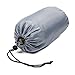 Xueyan Inflatable Daydreamer Face Pillow with Lunch Break Travel Packsack and Luggage Clip - Gray