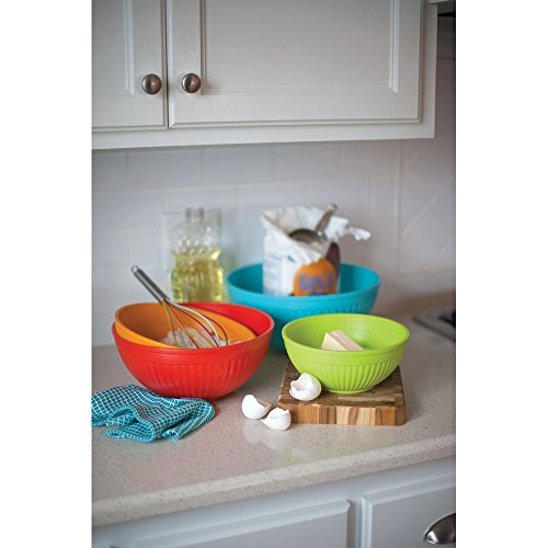 Nordic Ware Microwave Prep/Serve Bowl Set, 3 Piece, Fiesta Colors