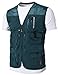 H2H Mens Casual Waterproof Multi-Pocket Outdoor Active Cargo Camping Vest