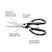 Multi Purpose Heavy Duty Kitchen Shears for Fish, Poultry and Meat - Ultra Sharp Stainless Steel Scissors with Comfort Grip and Built-In Nut Cracker and Bottle Opener - by Homiry