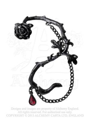 Rose of Passion Earring by Alchemy Gothic, England