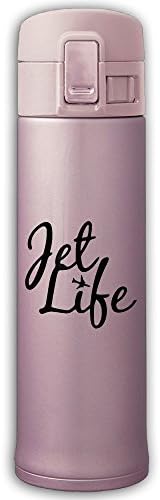 Cupcari Stainless Steel Mug Jet Life Designed Vacuum Cup, 16-Ounce, Pink