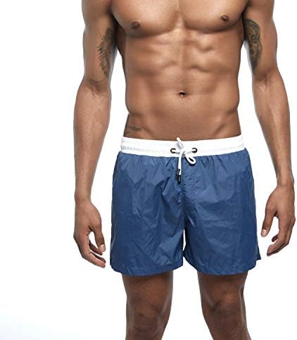 Ougenni Men's Quick Dry Water Shorts Swim Trunks Lightweight Beach Shorts with Mesh Lining and Pockets