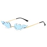 LASPOR Fire Flame Sunglasses for Women Men Retro